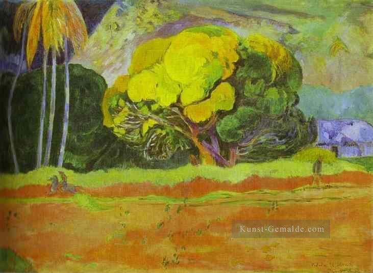 Fatata te moua Am Fuß einer Berg Beitrag Impressionismus Primitivismus Paul Gauguin Szenerie Ölgemälde